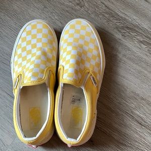 I am selling VANS that are yellow and a size 3 in kids (girls) barely worn!
